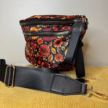 Load image into Gallery viewer, Roni - Nylon Crossbody - Moody Crimson Floral
