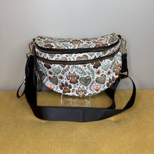Load image into Gallery viewer, The Roni Nylon Crossbody - Dog Paw Aztec Hearts
