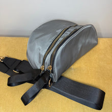 Load image into Gallery viewer, The Roni Nylon Crossbody - Grey + Black
