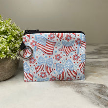 Load image into Gallery viewer, Mini Pouch - 4th Of July - Flag Bow Star
