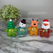 Load image into Gallery viewer, Squishy Toy - Christmas Glitter Characters
