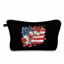 Load image into Gallery viewer, Pouch - America Floral Flag
