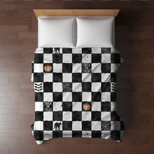 Load image into Gallery viewer, Blanket Halloween #5 - Checkered Halloween - PREORDER ends 7/25
