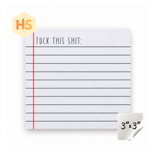 Load image into Gallery viewer, The Sticky Note Collection - Adult, Fuck This Shit
