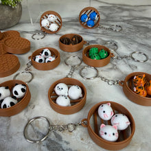 Load image into Gallery viewer, Keychain Figurine - Animal Dumpling Trio
