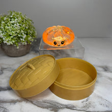 Load image into Gallery viewer, Squishy Toy - Viral Dumpling, Slow Rise Glitter - Orange
