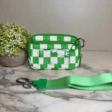 Load image into Gallery viewer, Rue - Nylon Wristlet Wallet - Kelly Green Check
