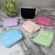 Load image into Gallery viewer, Mini Pouch - Stitched Hearts, Mint
