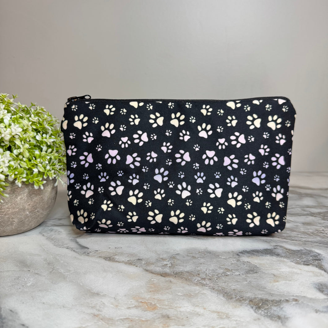 Pouch - Paw Dog Cat Pink Purple Ombre