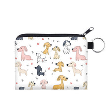 Load image into Gallery viewer, Mini Pouch - Dog, Cartoon Dogs &amp; Hearts
