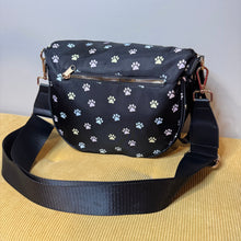 Load image into Gallery viewer, The Roni Nylon Crossbody - Paw Print Pastel
