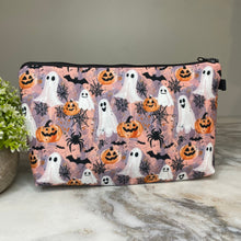 Load image into Gallery viewer, Pouch - Halloween - Ghost + Pumpkin
