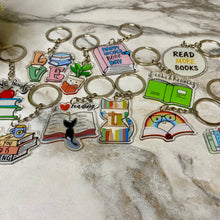 Load image into Gallery viewer, Keychain - Clear Book Mix
