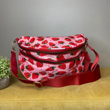 Load image into Gallery viewer, The Roni Nylon Crossbody - Strawberry
