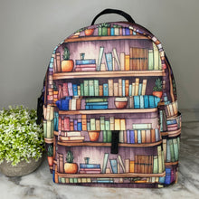 Load image into Gallery viewer, Mini Backpack - Book Shelves
