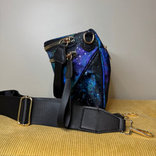 Load image into Gallery viewer, Roni - Nylon Crossbody - Blue Green Purple Galaxy
