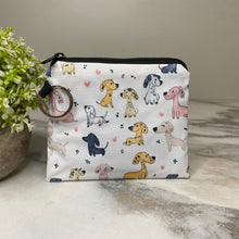 Load image into Gallery viewer, Mini Pouch - Dog, Cartoon Dogs &amp; Hearts
