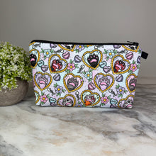 Load image into Gallery viewer, Pouch - Cat, Paw Heart Meow Pastel
