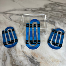 Load image into Gallery viewer, Jumbo Paperclip - Blue Crayon

