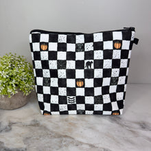 Load image into Gallery viewer, Pouch XL - Halloween Fall Trick or Treat Plaid
