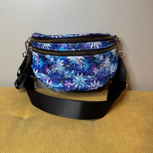 Load image into Gallery viewer, The Roni Nylon Crossbody - Blue Purple Snowflake

