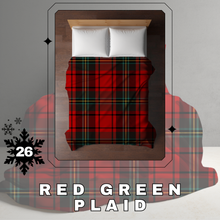 Load image into Gallery viewer, Blanket Christmas #26 - Red Green Plaid - PREORDER
