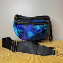 Load image into Gallery viewer, Roni - Nylon Crossbody - Blue Green Purple Galaxy
