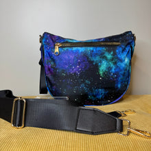 Load image into Gallery viewer, Roni - Nylon Crossbody - Blue Green Purple Galaxy
