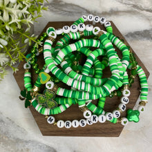 Load image into Gallery viewer, Bracelet - Clay + Bead - St. Patrick’s Day Mix
