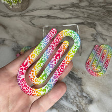 Load image into Gallery viewer, Jumbo Paperclip - Colorful Animal Print
