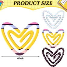 Load image into Gallery viewer, Jumbo Paperclip - Heart Notebook Paper - PREORDER
