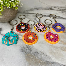Load image into Gallery viewer, Keychain - Silicone - Donuts
