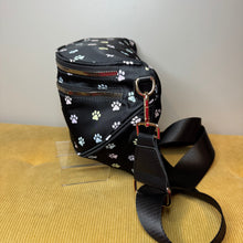 Load image into Gallery viewer, The Roni Nylon Crossbody - Paw Print Pastel
