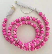 Load image into Gallery viewer, Charging Charger Cord - Beaded - Clear Design
