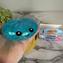 Load image into Gallery viewer, Squishy Toy - Viral Dumpling, Slow Rise Glitter - Blue
