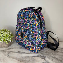 Load image into Gallery viewer, Mini Backpack - Bold Purple Orange Pink Tie Dye
