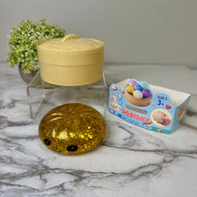 Load image into Gallery viewer, Squishy Toy - Viral Dumpling, Slow Rise Glitter - Gold
