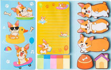 Load image into Gallery viewer, Sticky Note Booklet Set - Corgi - PREORDER 6/21-6/24
