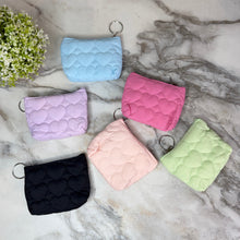 Load image into Gallery viewer, Mini Pouch - Stitched Hearts, Mint
