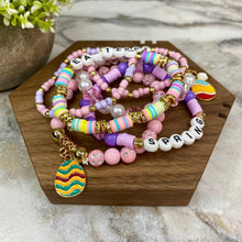 Load image into Gallery viewer, Bracelet - Clay + Bead - Easter Mix #3
