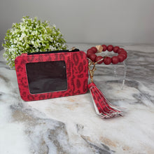 Load image into Gallery viewer, Bracelet Keychain &amp; Card Holder Wallet - Animal Print
