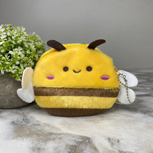 Load image into Gallery viewer, Coin Pouch Keychain - Velour - Bee
