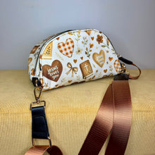Load image into Gallery viewer, The Roni Nylon Crossbody - Religious Jesus Loves You Bronze
