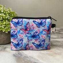 Load image into Gallery viewer, Mini Pouch - Butterfly Pink Blue
