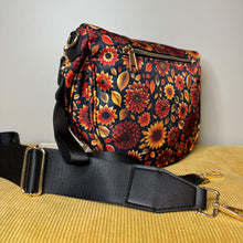 Load image into Gallery viewer, Roni - Nylon Crossbody - Moody Crimson Floral
