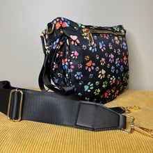 Load image into Gallery viewer, Roni - Nylon Crossbody - Rainbow Paw Print - PREORDER
