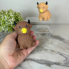 Load image into Gallery viewer, Squishy Toy - Highland Cow Brown &amp; Tan
