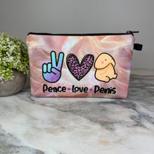 Load image into Gallery viewer, Pouch - Humor Adult, Peace Love Penis

