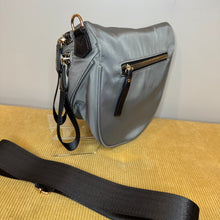 Load image into Gallery viewer, The Roni Nylon Crossbody - Grey + Black
