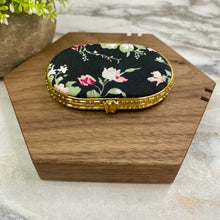 Load image into Gallery viewer, Compact Mirror - Black Floral
